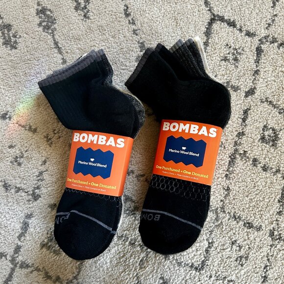 Bombas Men's Merino Wool Blend Quarter Sock 8-Pack - Picture 1 of 4